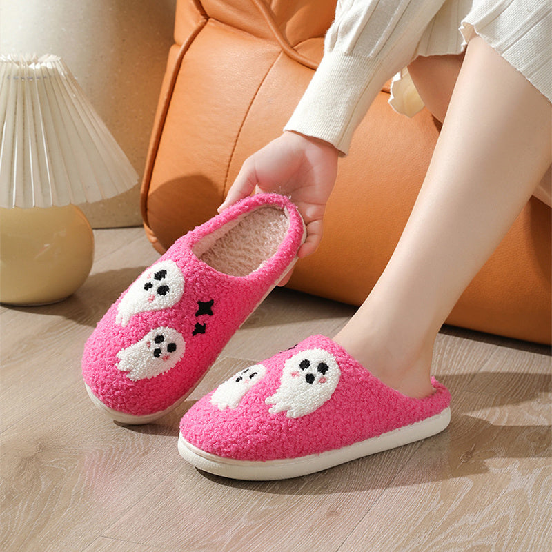 Halloween ghost indoor slippers