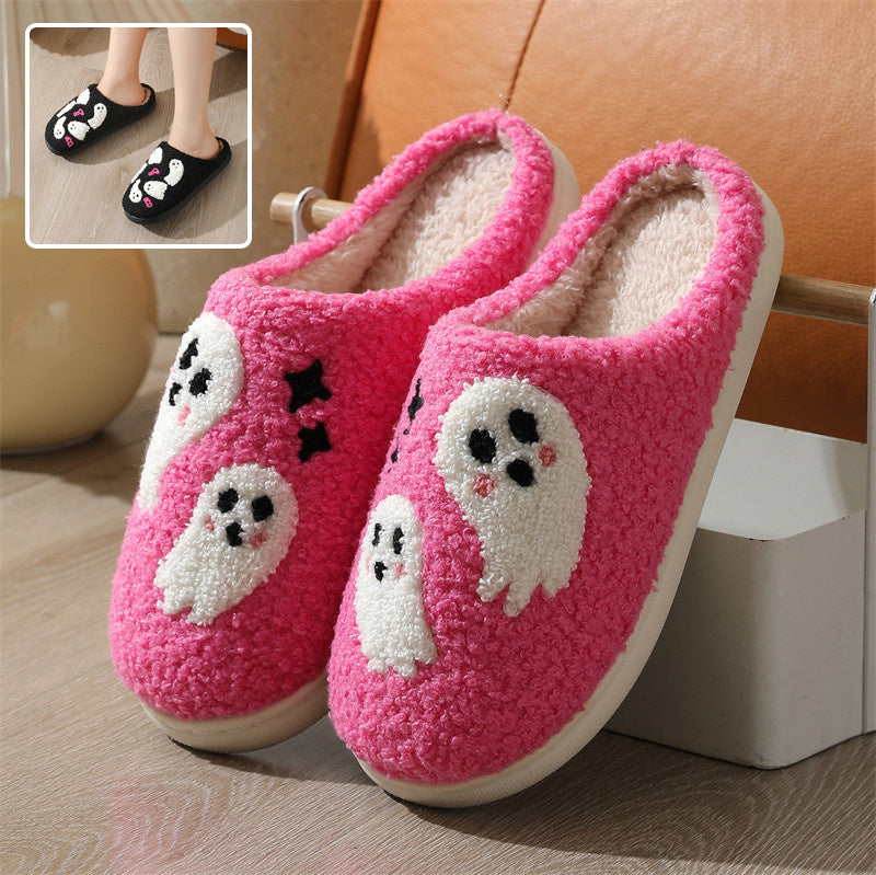 Halloween ghost indoor slippers