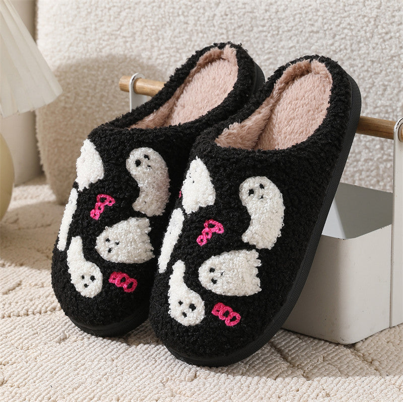 Halloween ghost indoor slippers