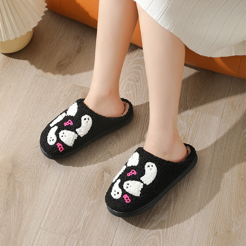 Halloween ghost indoor slippers