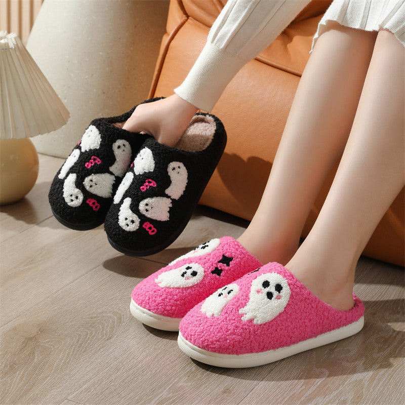 Halloween ghost indoor slippers